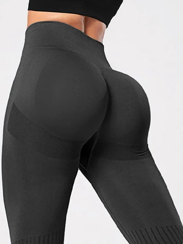 Sports Functional Style ZASUWA Female Fishnet Seamless Scrunch Bum Leggings