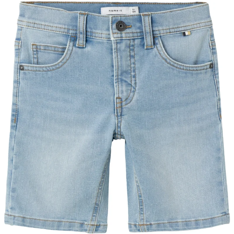 Elegant And Unique Design Name It Light Blue Denim Silas Slim Denim Shorts