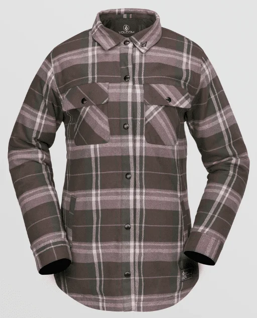 Simple Classic Style Volcom Women's Insulated Riding Flannel