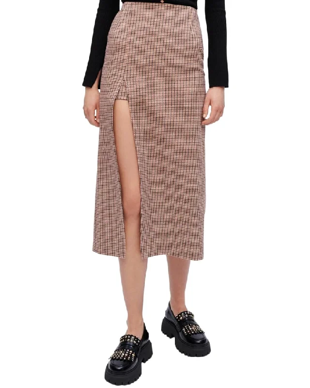 Sports Vitality Style Maje Jaisa Wool-Blend Pencil Skirt