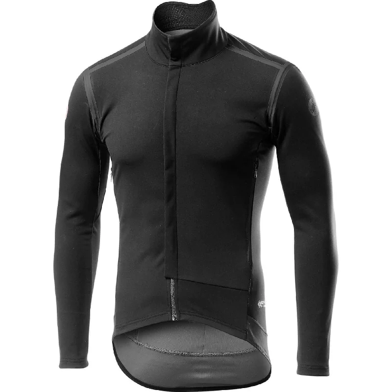 Rock Metal Style Castelli Perfetto ROS Long Sleeve Mens Cycling Jersey - Black