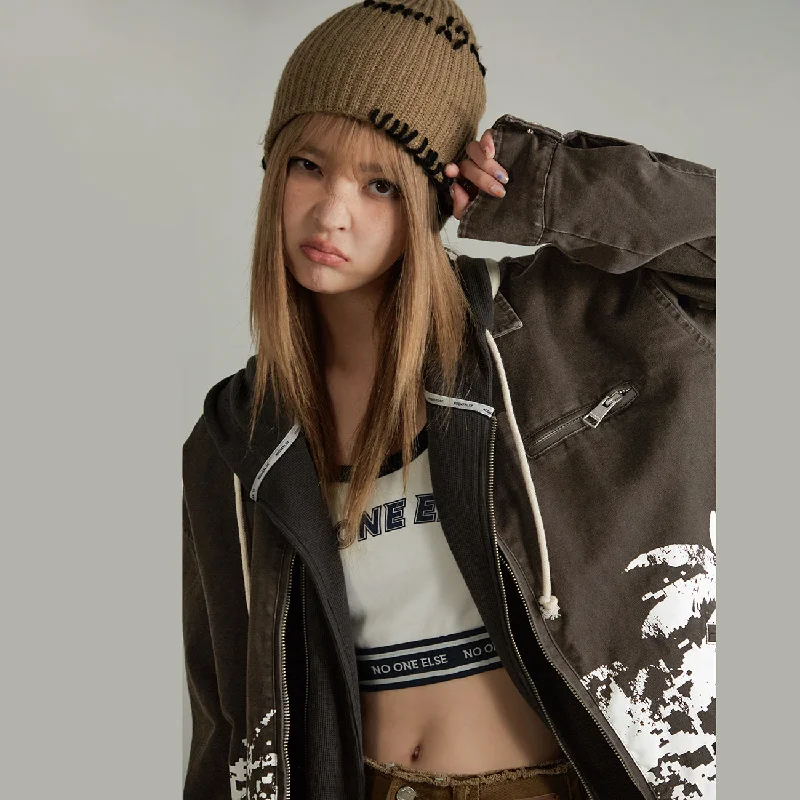 Rock Metal Style Noe Casual Zip Jacket