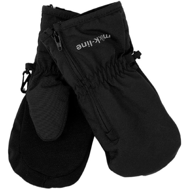 Sports Vitality Mikk-Line Black Nylon Mittens