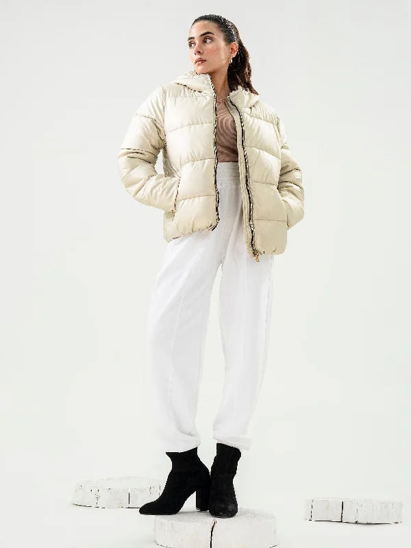 Simple Fresh Feeling Puffer Jacket