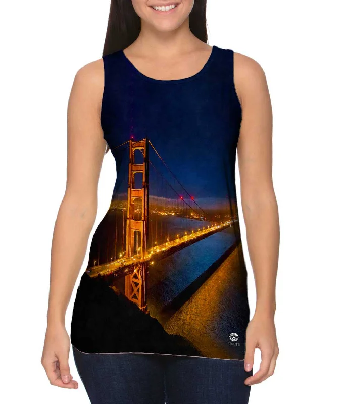 Simple Design Sense Night Golden Gate Bridge San Francisco