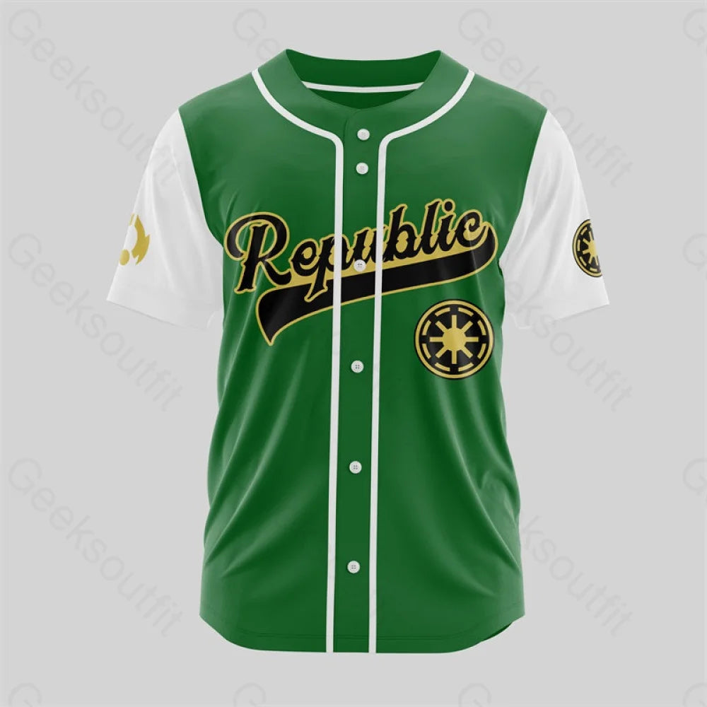 Elegant And Simple Galactic Republic Baseball Jersey