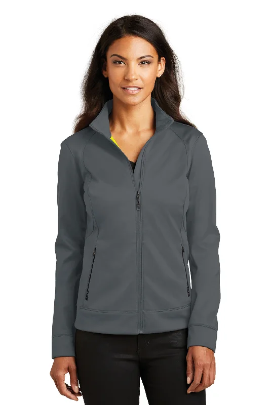 Romantic Pastoral Style Ogio Womens Torque II Wind & Water Resistant 1/4 Zip Jacket - Diesel Grey/Nitro Yellow - Closeout