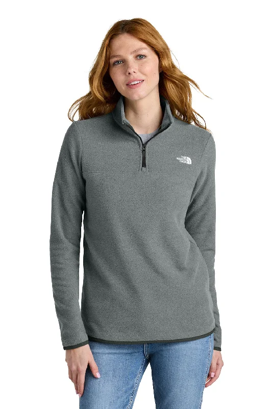 Gorgeous Jewelry Style The North Face Womens Glacier Fleece 1/4 Zip Jacket - Heather Medium Grey - New