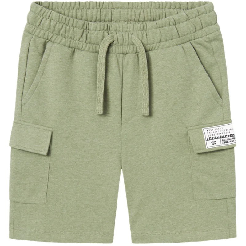 Gorgeous Shining Design Name It Oil Green Hahippo Loose Sweat Shorts