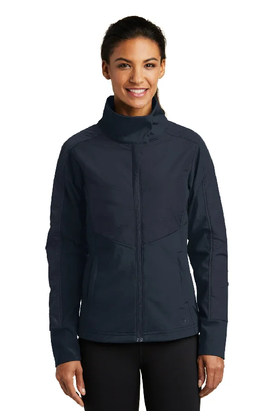 Sports Jumpsuit Ogio Womens Endurance Brink Wind & Water Resistant Full Zip Jacket - Propel Navy Blue