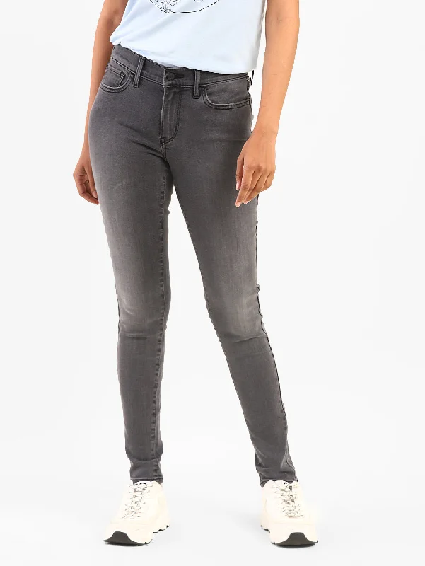 Gorgeous Glitter Feeling Women's Mid Rise 710 Super Skinny Jeans