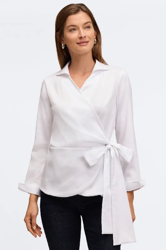 Gorgeous Shining Design Salina No Iron Stretch Matte Sateen Shirt