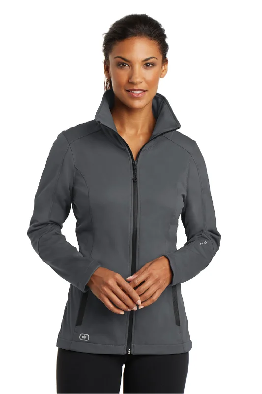 Sports Litigation Style Ogio Womens Endurance Crux Wind & Water Resistant Full Zip Jacket - Gear Grey