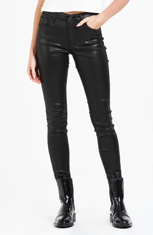 Sports Vitality Gisele Coated Skinny Jean In Black