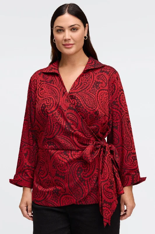 Elegant Wool Coat Salina Plus No Iron Paisley Jacquard Shirt