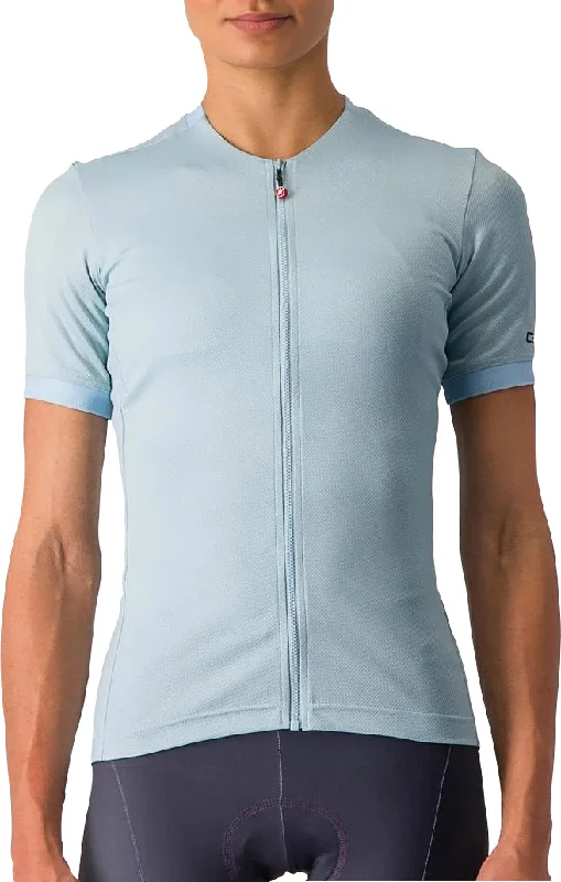 Gorgeous Shining Design Castelli Libera Short Sleeve Womens Cycling Jersey - Blue