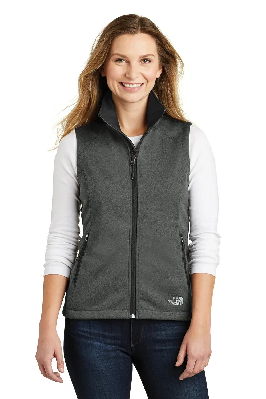 Elegant And Noble Style The North Face Womens Ridgeline Wind & Water Resistant Full Zip Vest - Heather Dark Grey