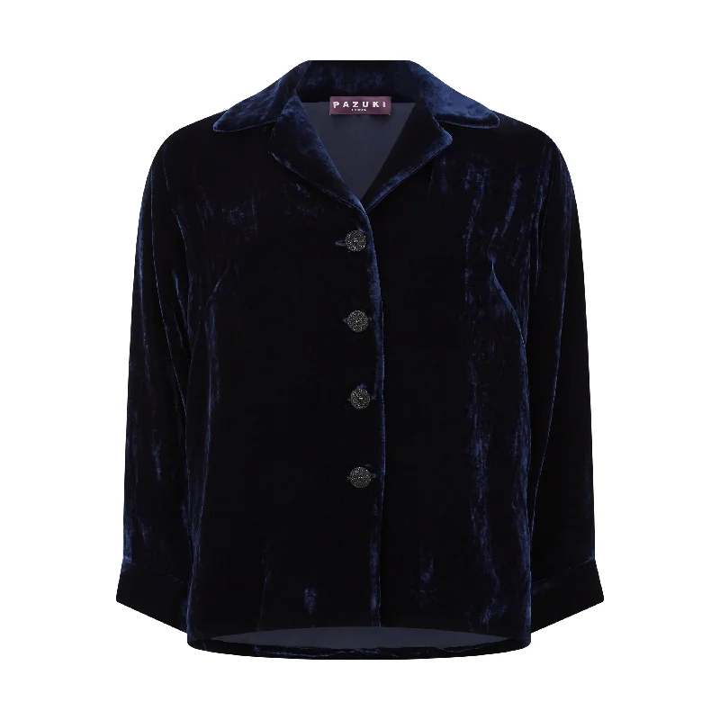 Casual Light Style ELLEN BRACKEN VELVET JACKET