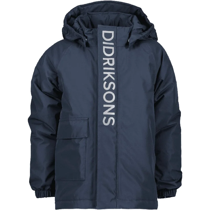 Gorgeous Crystal Design Didriksons Navy Talvi Kids Jacket