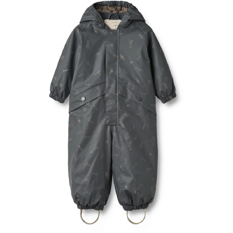 Casual Light Style Wheat Ink Pocket Treasures Thermo Rainsuit Aiko