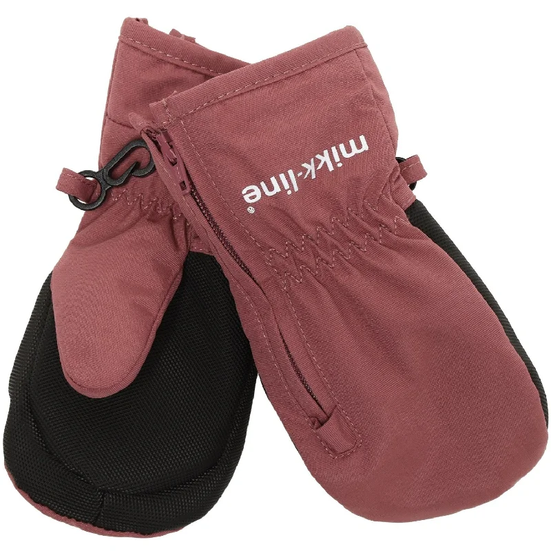 Sports Fitness Style Mikk-Line Rose Brown Nylon Mittens