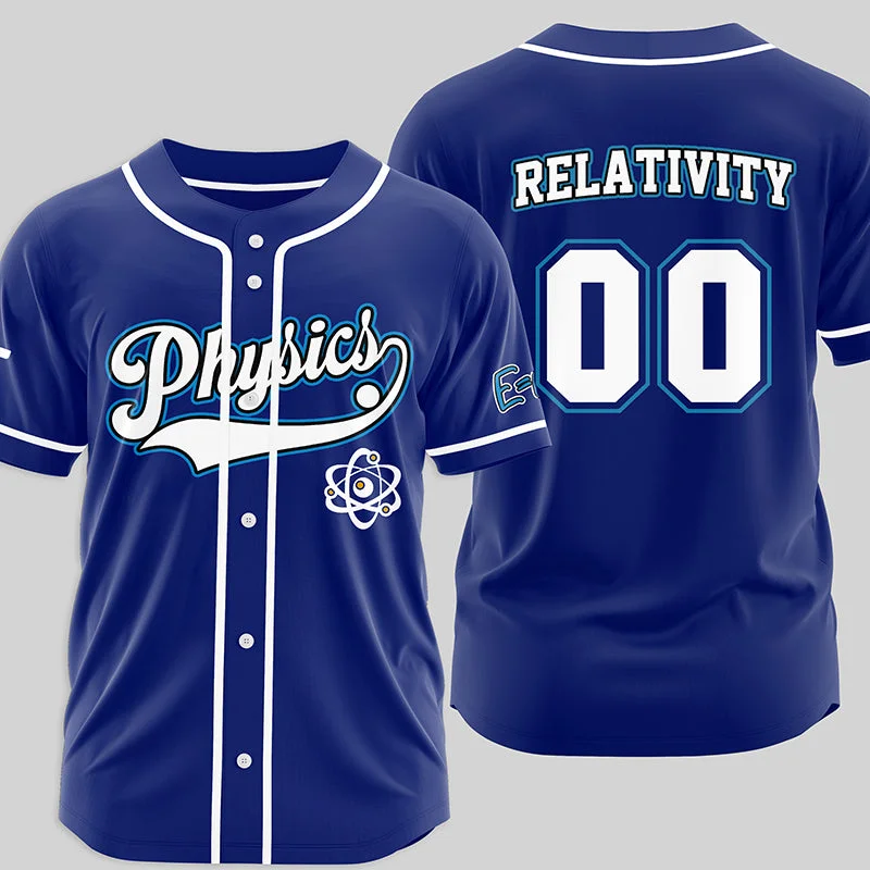 Elegant And Noble Style Physics Side Baseball Jersey