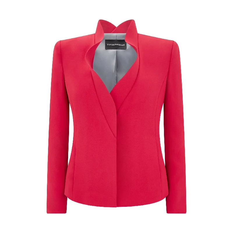 Elegant And Noble Style Tailored Cady Scallop Jacket