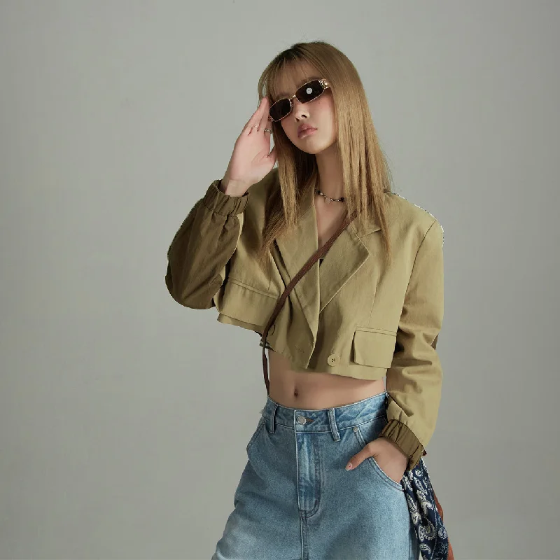 Rock Rivet Design Noe Cropped Blazer Outer Jacket