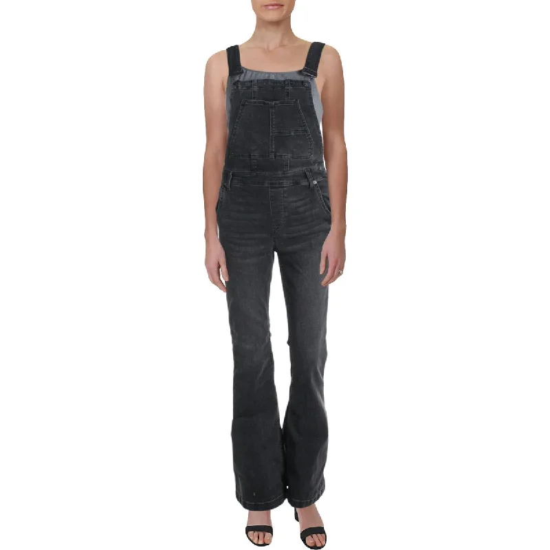 Casual Classic Design Free People Womens Carly Denim Flare Leg Overall Jeans