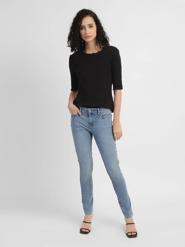 Elegant And Generous Women's Mid Rise 711 Skinny Fit Jeans