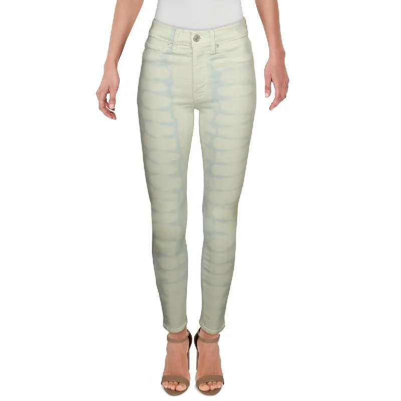 Simple Fashion Hudson Womens High Waist Tie-Dye Skinny Jeans