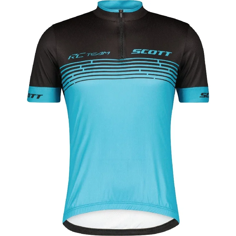 Elegant And Generous Scott RC Team 20 Short Sleeve Mens Cycling Jersey - Blue