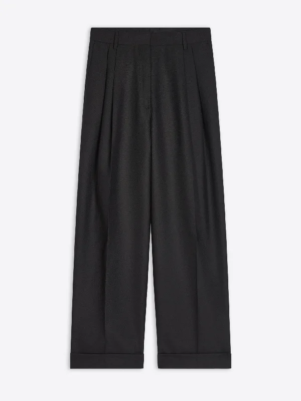 Casual Casual Style Pleated wool pants