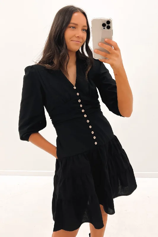 Sports Jacket Aubra Mini Dress Black