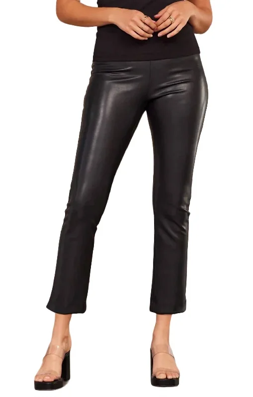 Casual Summer Style Burton Crop Pant In Black