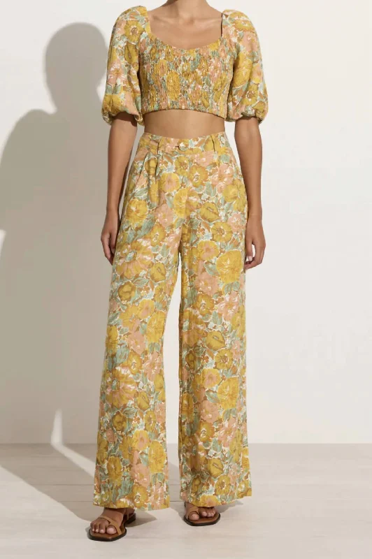 Sports High Waist Style Circa Pant In Junie Floral