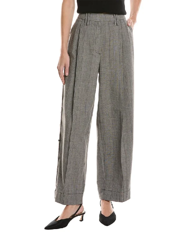 Simple Fashion GANNI Relaxed Pleated Pant