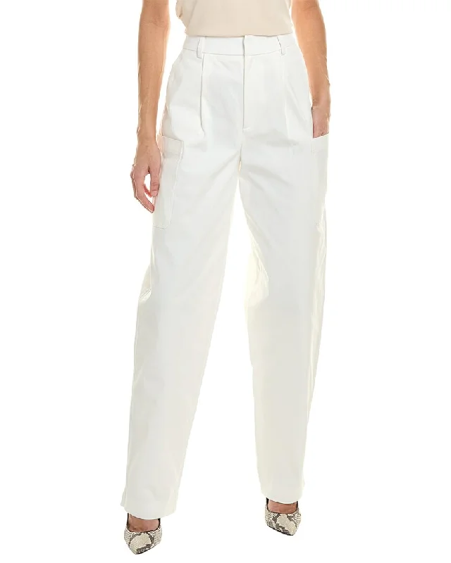 Romantic Chiffon Style IRO White Baggy Jean