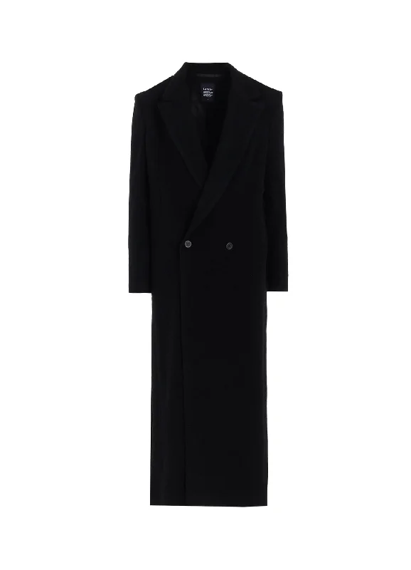 Gorgeous Deep V Skirt WOOL MOSSER LONG SLIT COAT