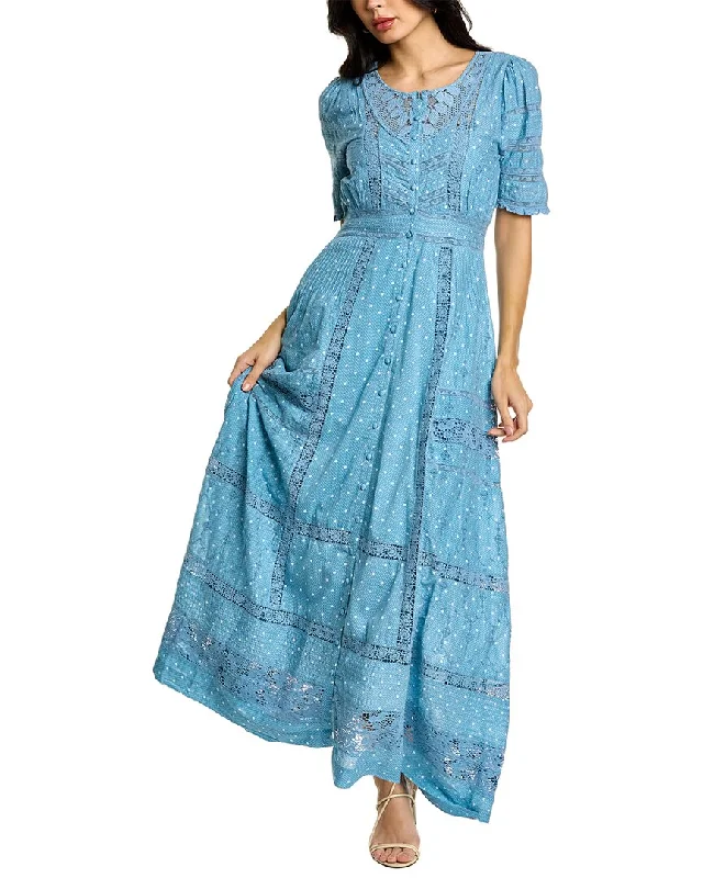 Gorgeous Jewelry Style LoveShackFancy Victorian Maxi Dress