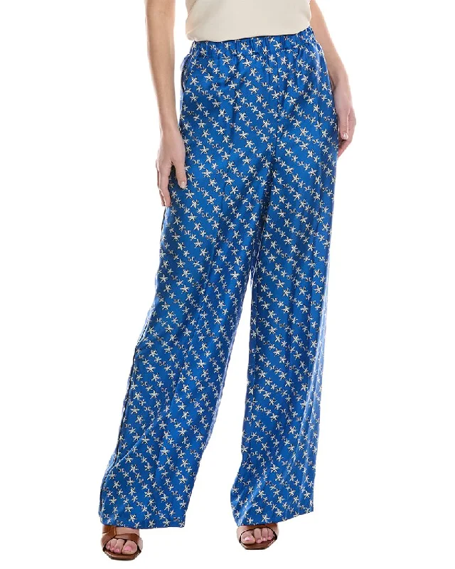 Gorgeous Embroidery Max Mara Anversa Silk Pant