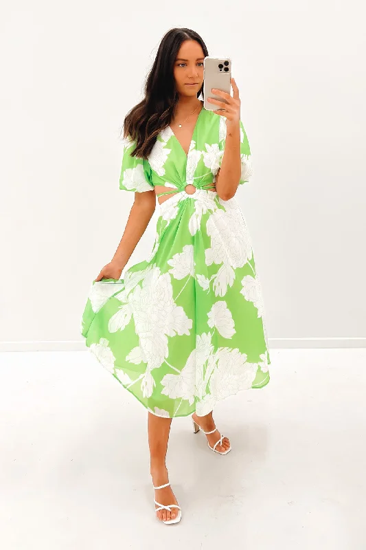 Gorgeous Exquisite Feeling Nicole Maxi Dress Green