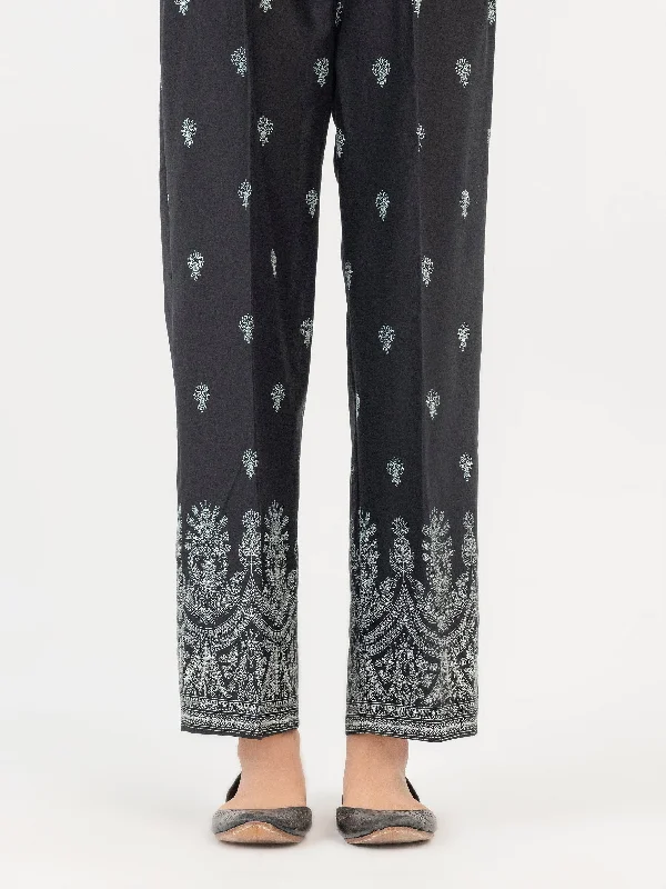 Simple And Comfortable Style Cambric Trouser-Emboss Print (Pret)