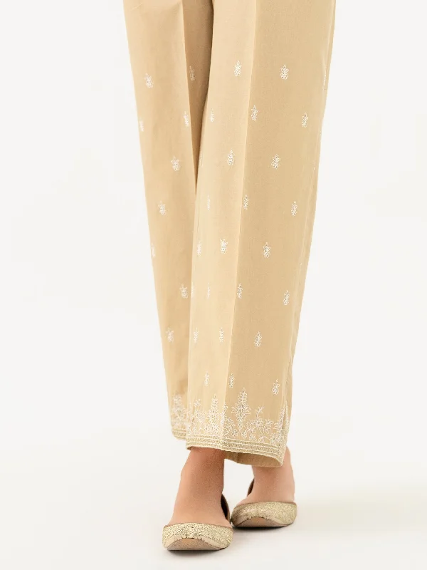 Simple Fashion Style Cambric Trouser-Embroidered (Pret)