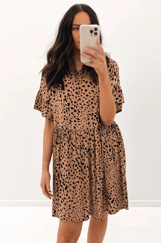 Casual Classic Design Penny Dress Animal