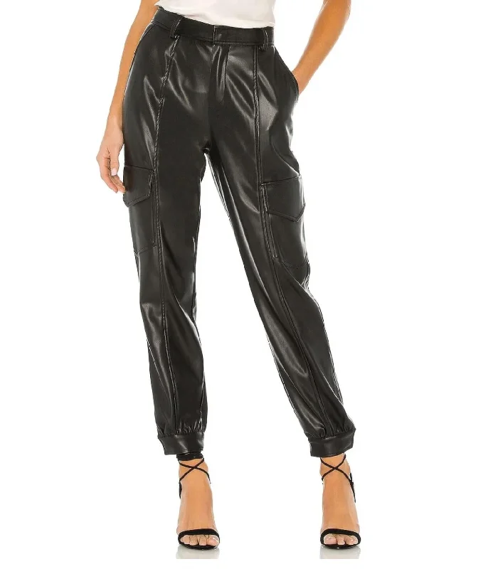 Elegant High Waist Style Priscilla Pant In Black