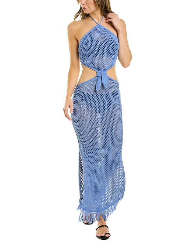 Elegant Long Skirt Style WeWoreWhat Crocheted Cover-Up Maxi Dress